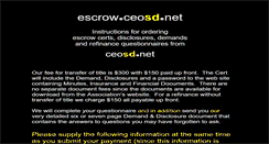 Desktop Screenshot of escrow.ceosd.net